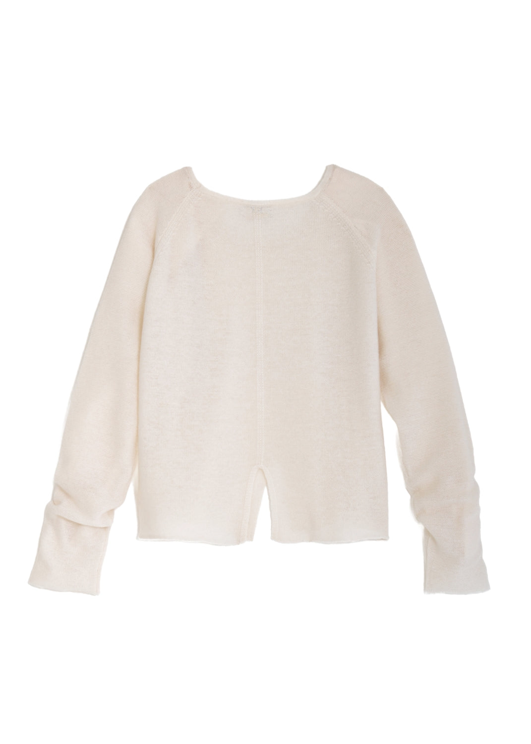 Kashmir tröja med sprund - Cream