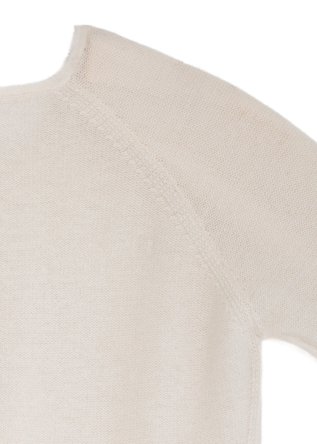 Kashmir tröja med sprund - Cream