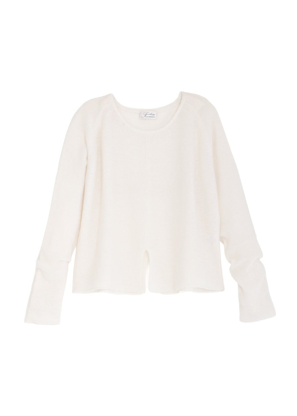 Lyxig tröja i ren kashmir i klassisk elegans.