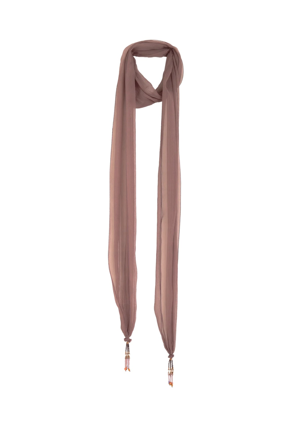Skinny Silk Scarf | Dusty Pink