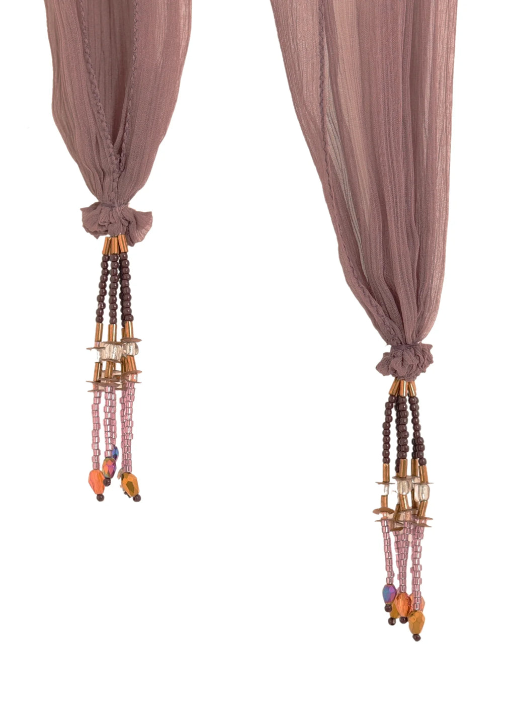 Skinny Silk Scarf | Dusty Pink
