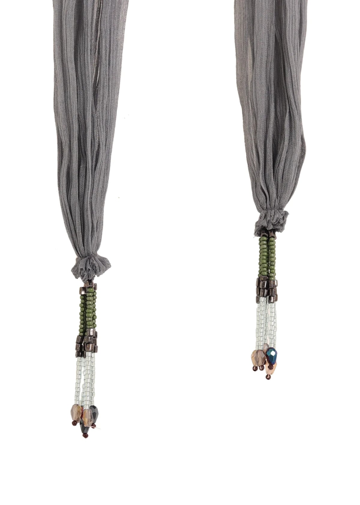 Skinny Silk Scarf | Dusty Blue