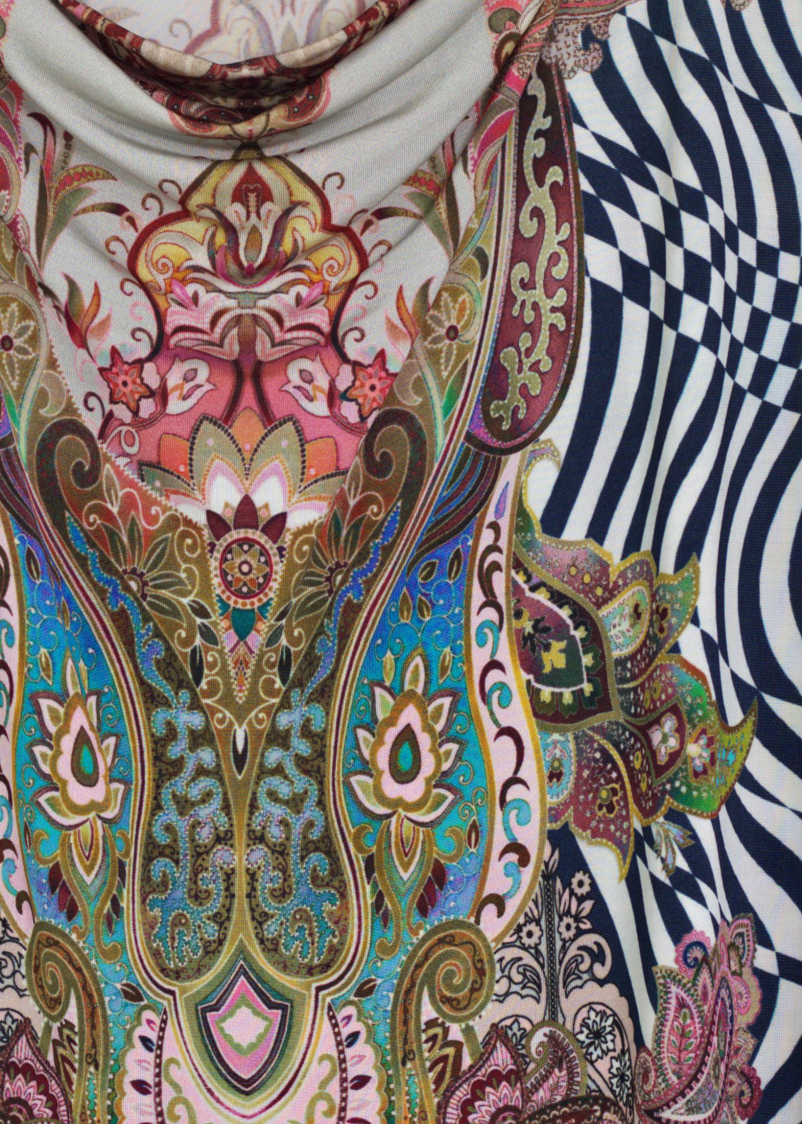 Klänning med draperad ringning