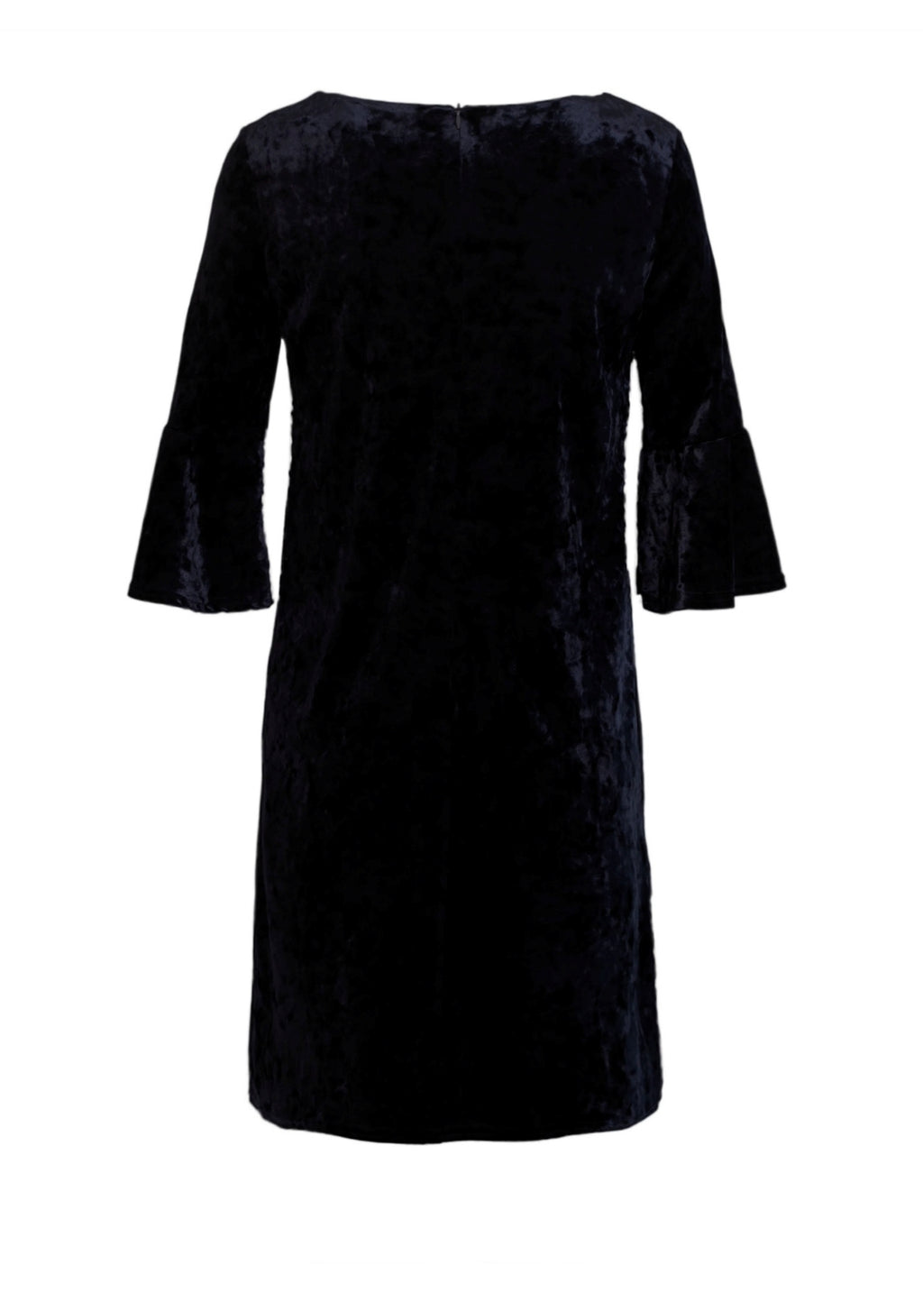 Sammetsklänning med ärm - Black