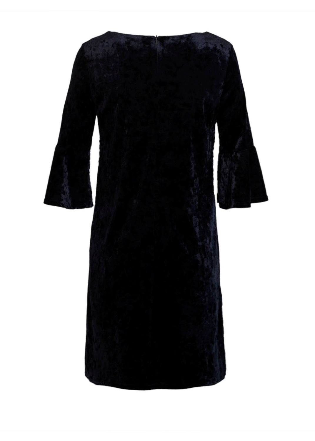 Sammetsklänning med ärm - Black