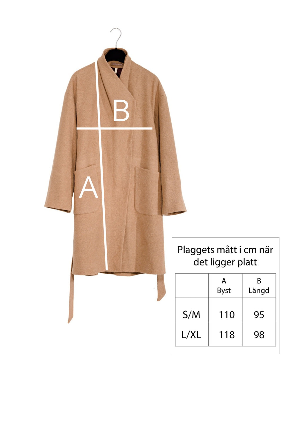 Kort Kappa med låg axel - Camel