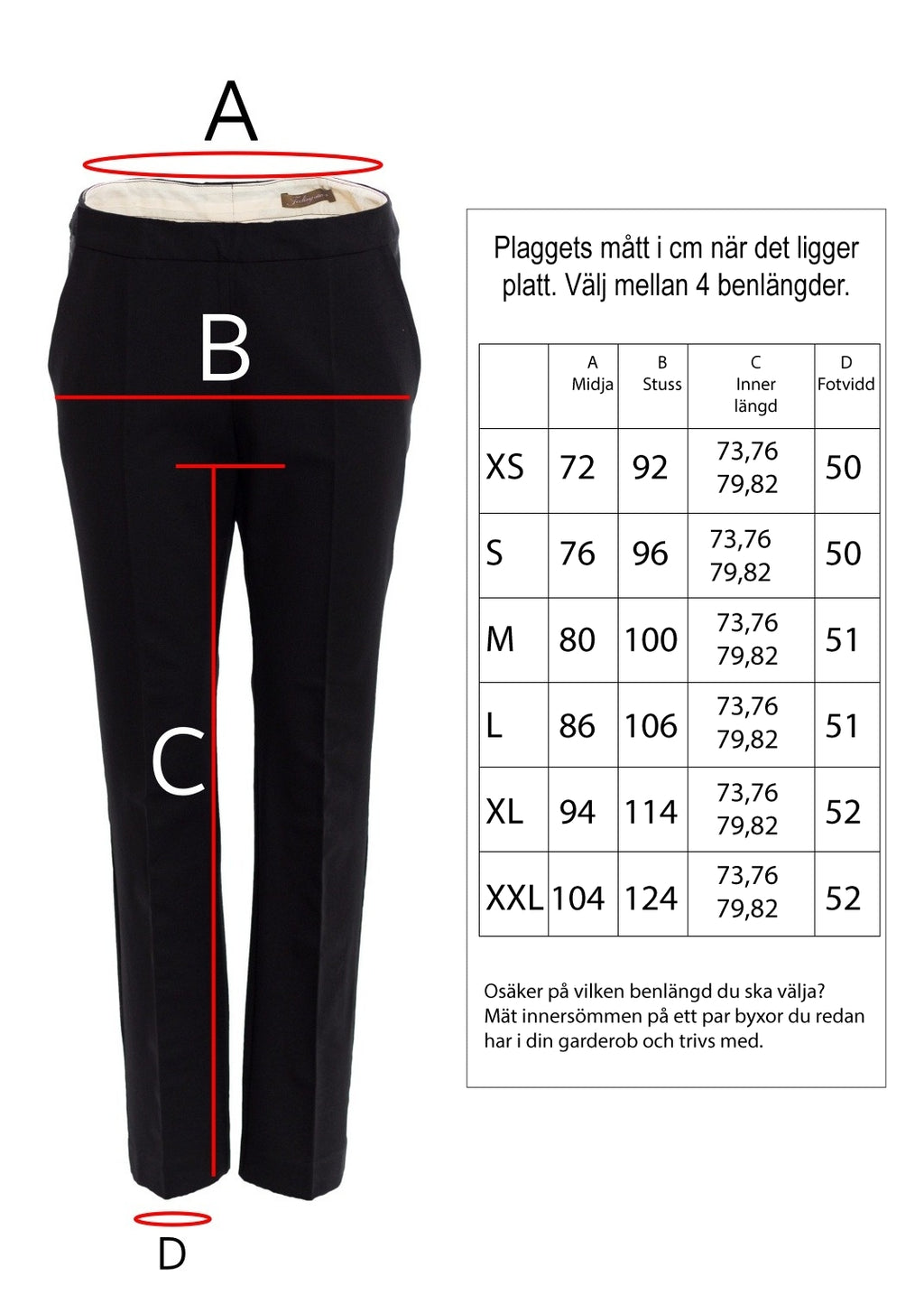 Kostymbyxa- Medel hög midja