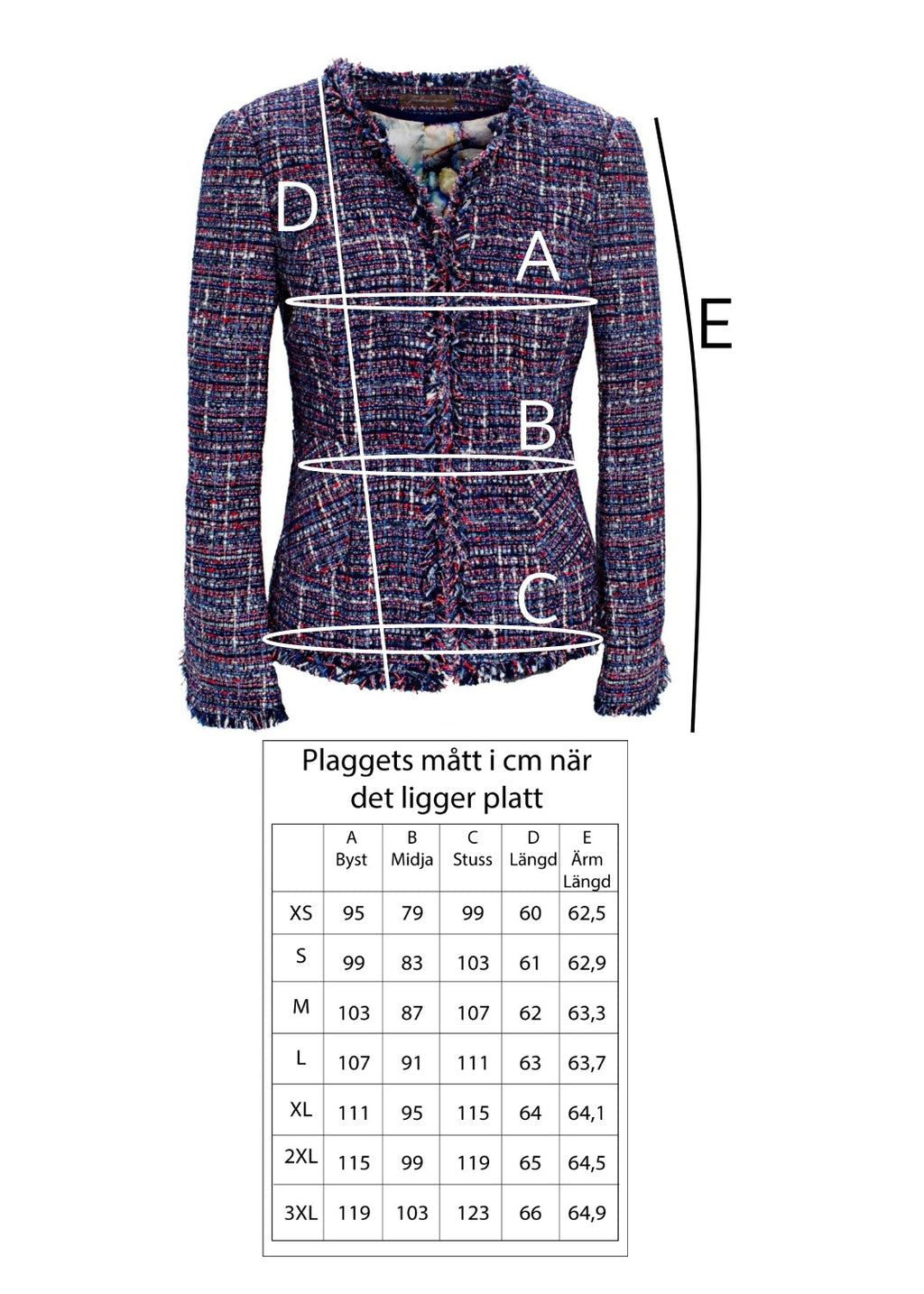 Skräddarsydd jacka - Blue tweed