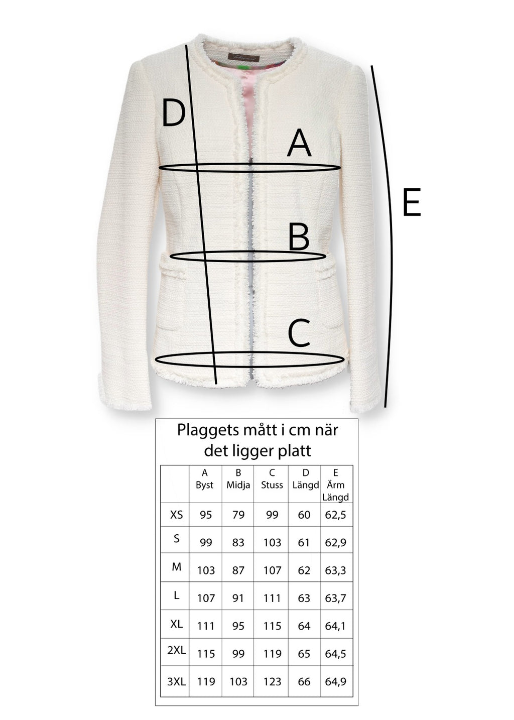 Skräddarsydd jacka - White tweed