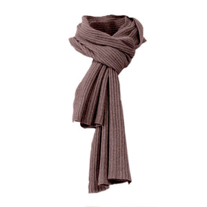 brown Pure soft cashmere scarf