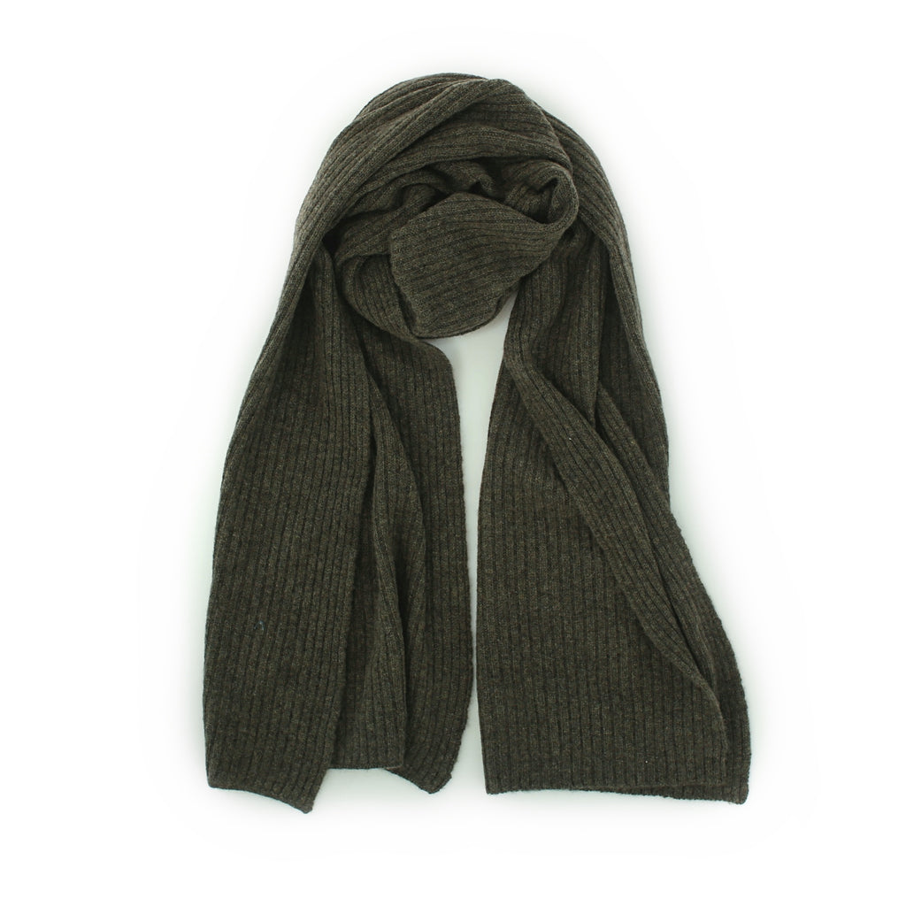 Green Pure soft cashmere scarf