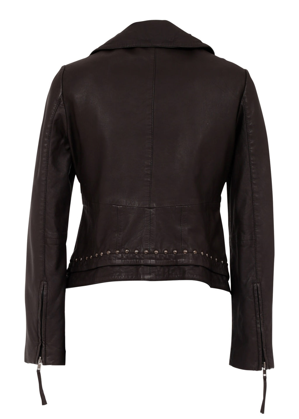 Lyxig biker jacka i premium lammnappa