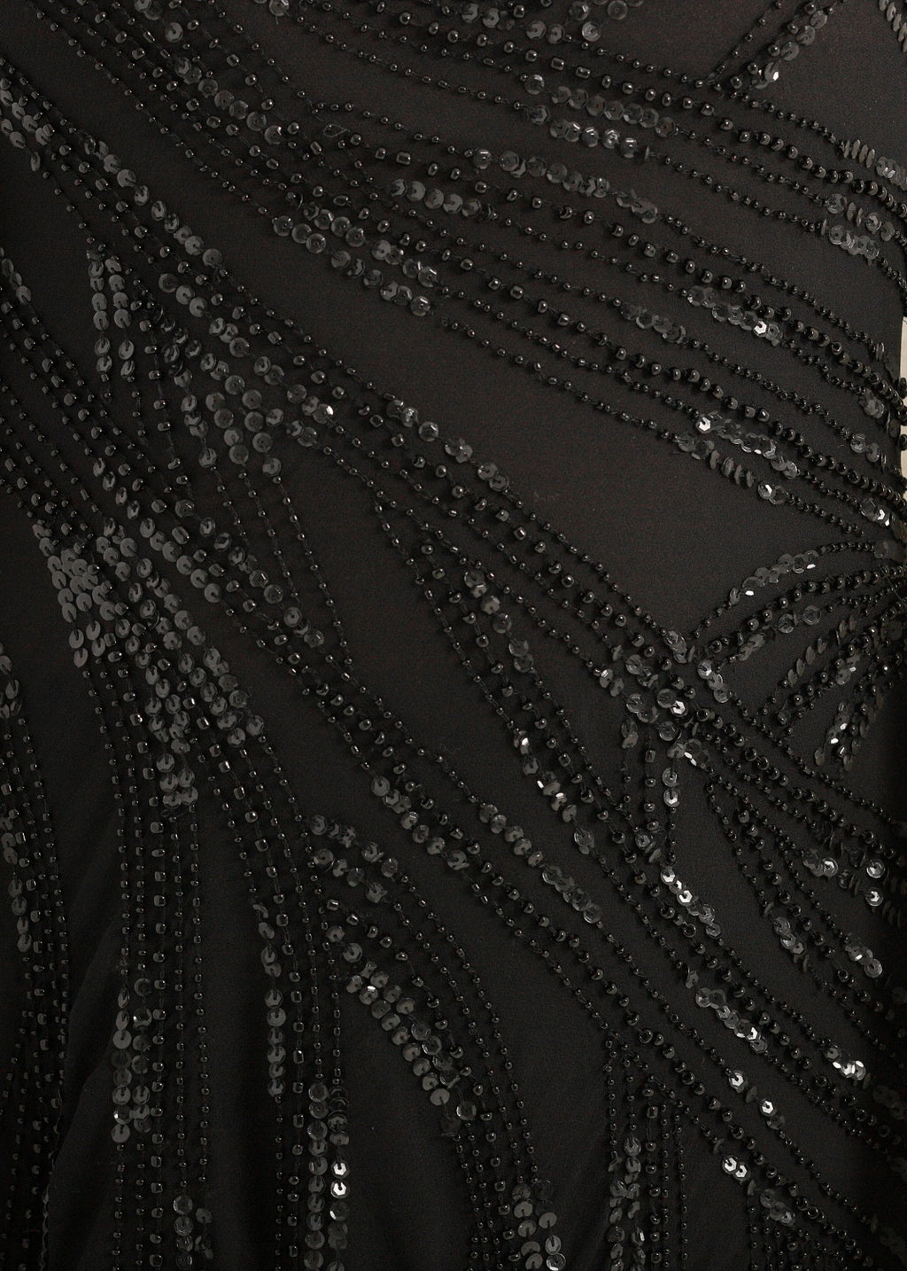 Pärlborderad kort Klänning / Tunika - black