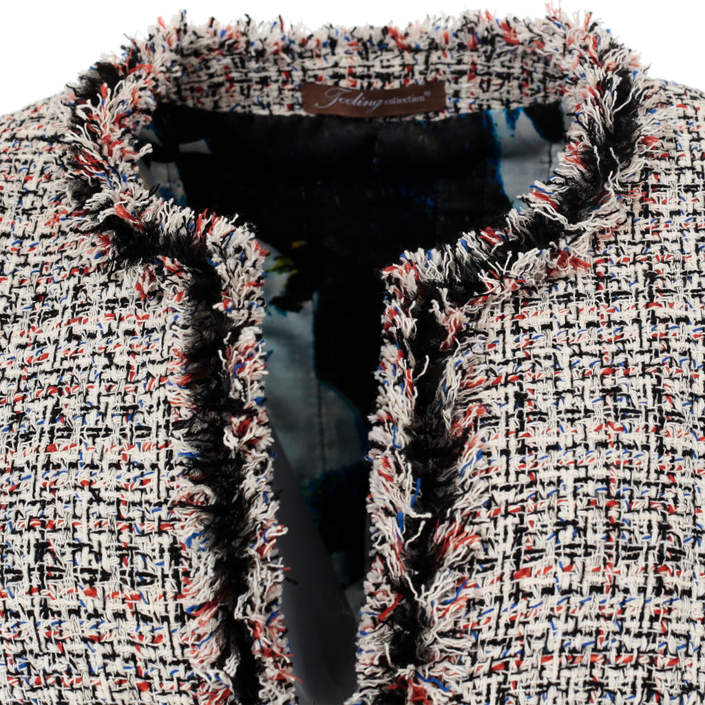 Skräddarsydd jacket - Cream tweed