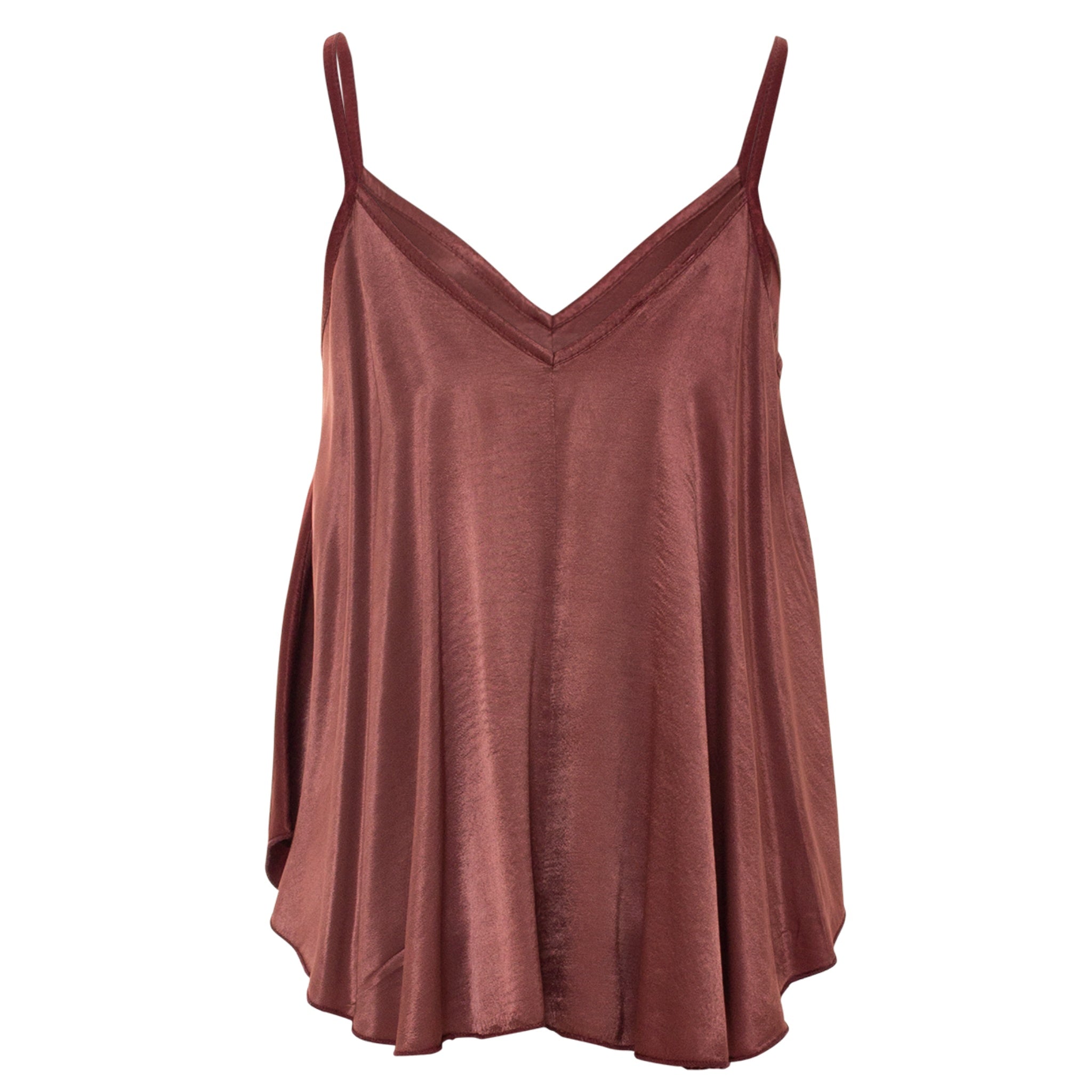 Lula silky top - Brick