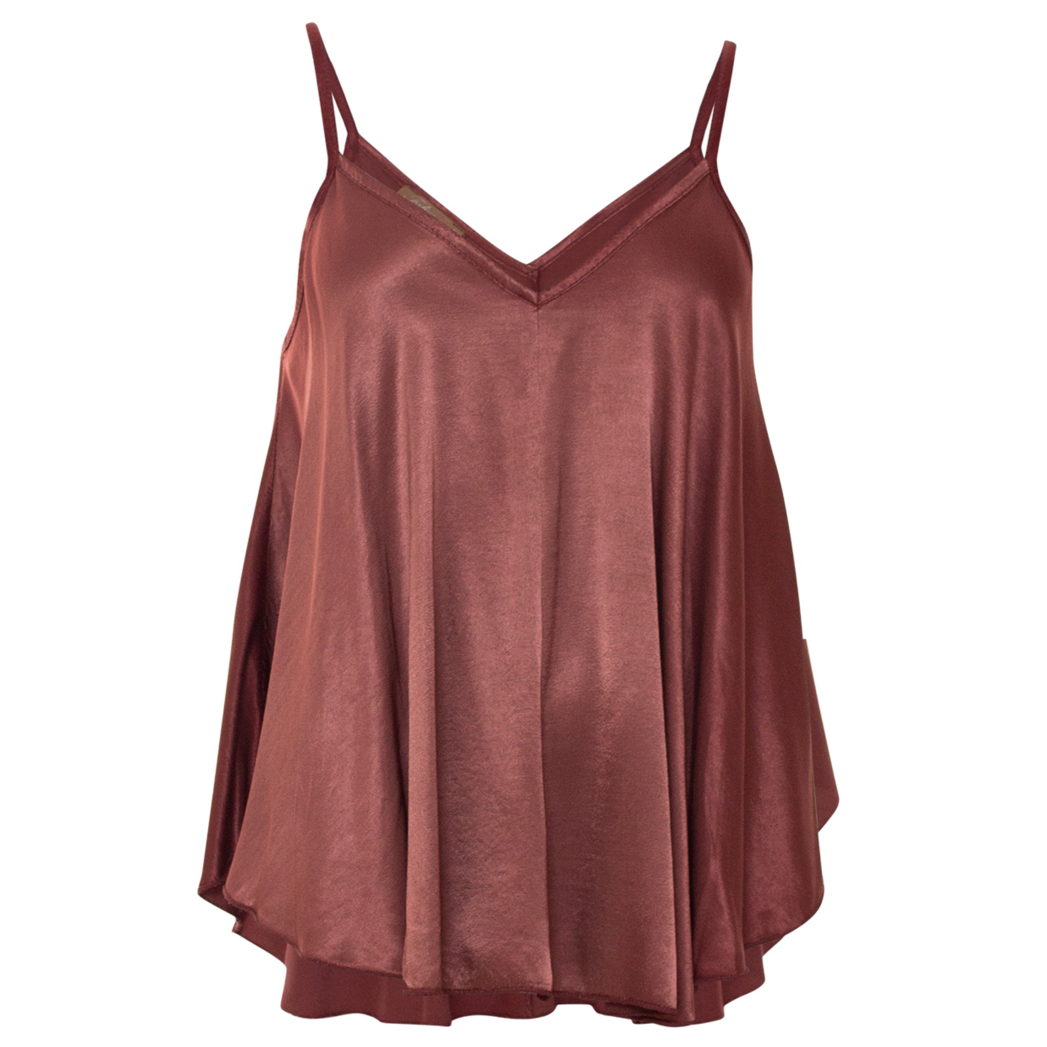 Lula silky top - Brick